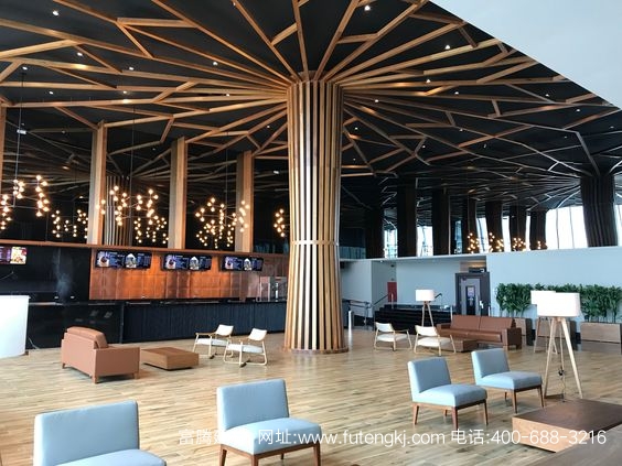 弧形鋁樹(shù)方通裝飾效果圖1