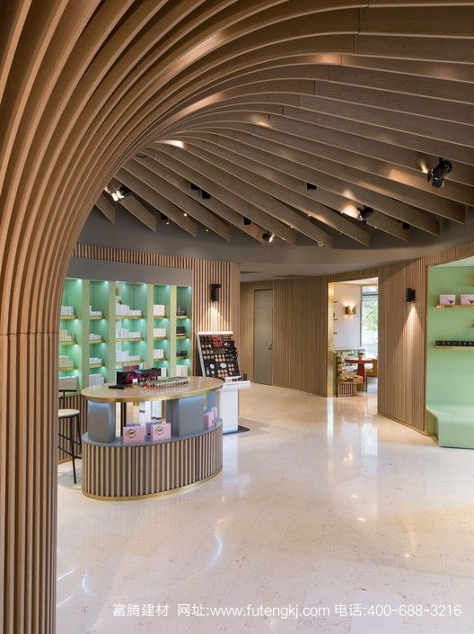 弧形鋁樹(shù)方通裝飾效果圖6