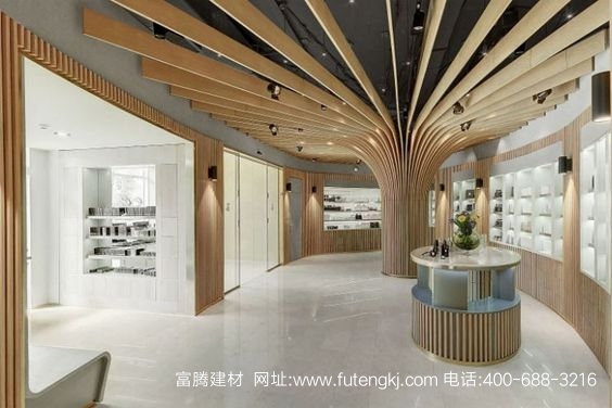 弧形鋁樹(shù)方通裝飾效果圖5